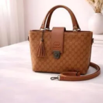Women's Leather Plain Shoulder Bag
