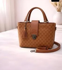 Women's Leather Plain Shoulder Bag
