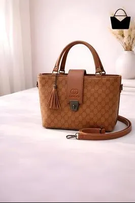Women's Leather Plain Shoulder Bag