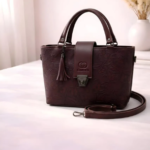 Women's Leather Plain Shoulder Bag
