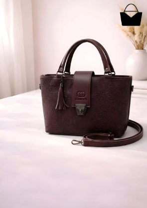Women's Leather Plain Shoulder Bag