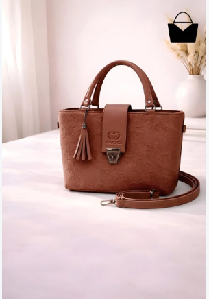 Women's Leather Plain Shoulder Bag
